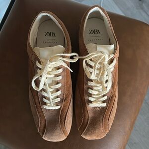 Zara suede sneakers